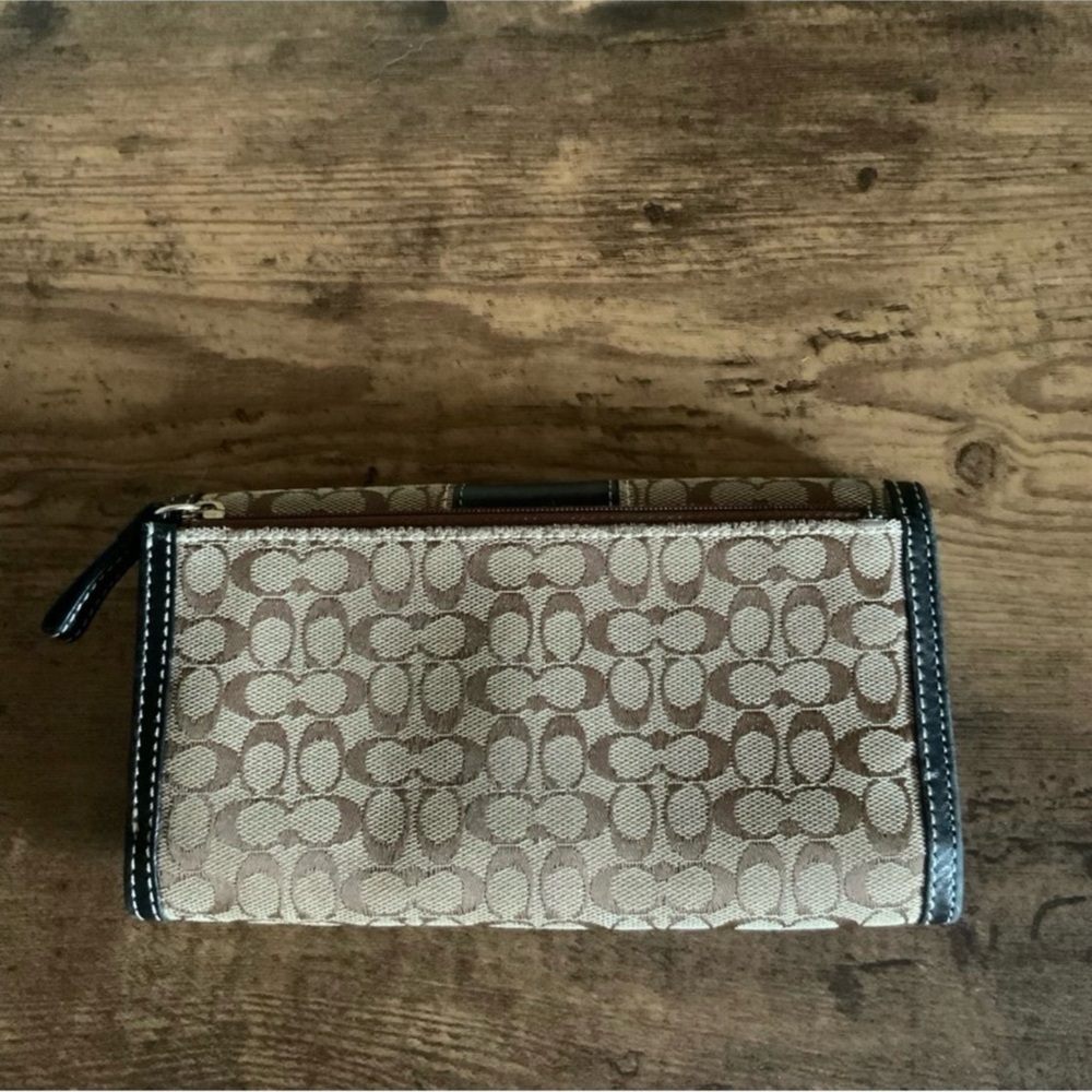 Coach Signature Set Handbag Tote Purse Wallet Winter Fur leather canvas - Picture 15 of 15